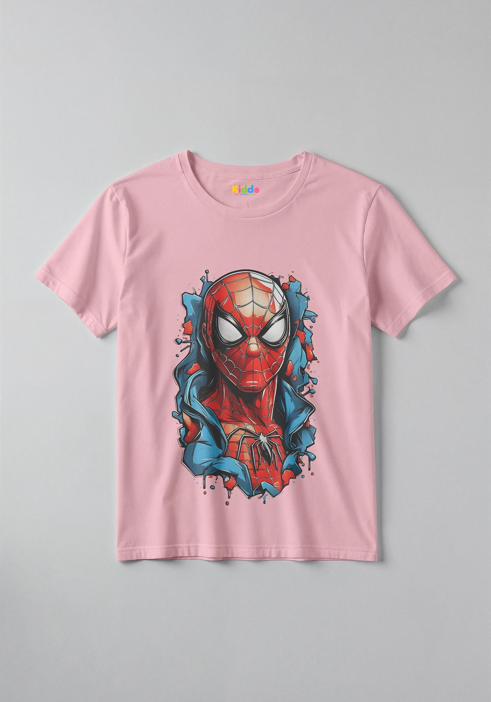 Spiderman Face Kids Superhero T-Shirt for Boys and Girls