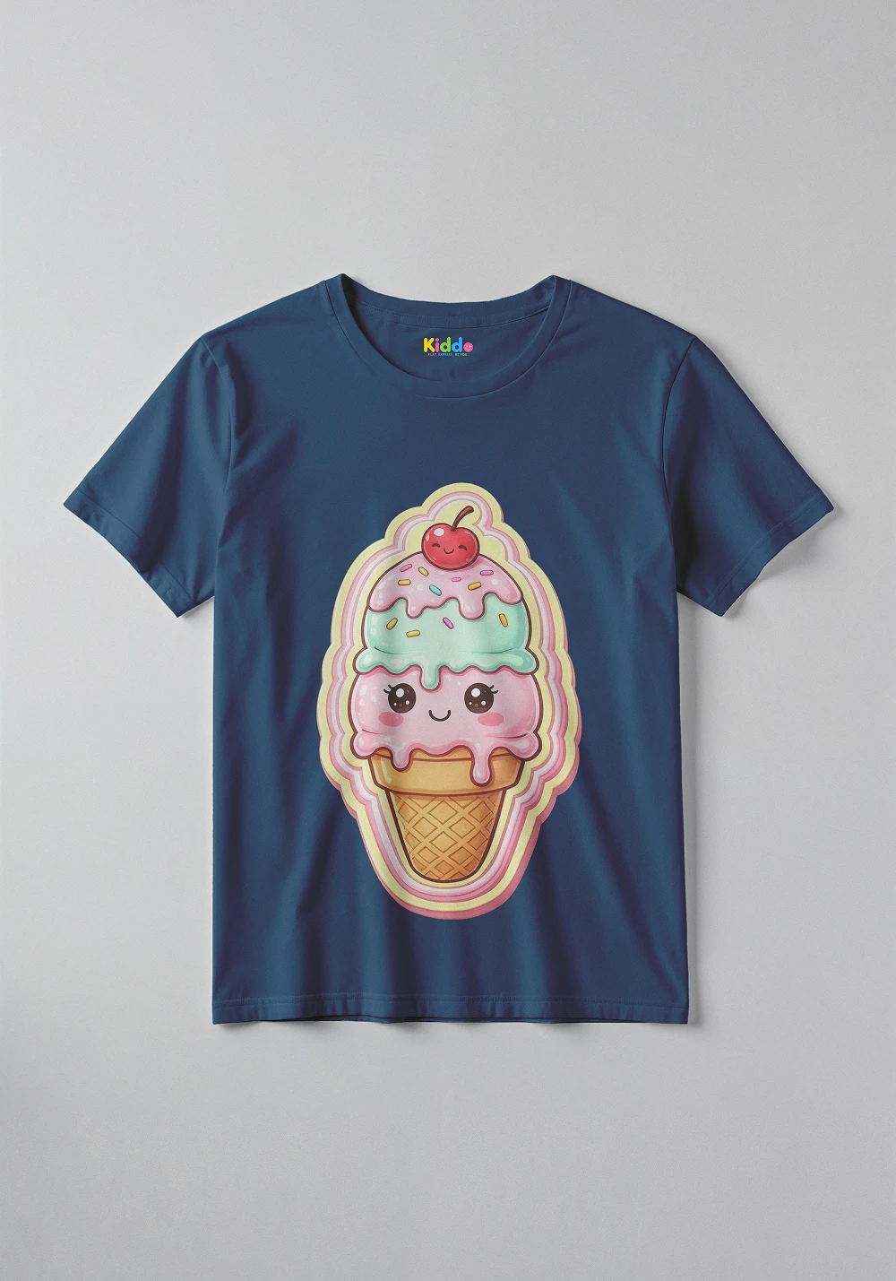 Ice Cream Fun Graphic Kids T-Shirt | Cute Casual Everyday Wear Tee