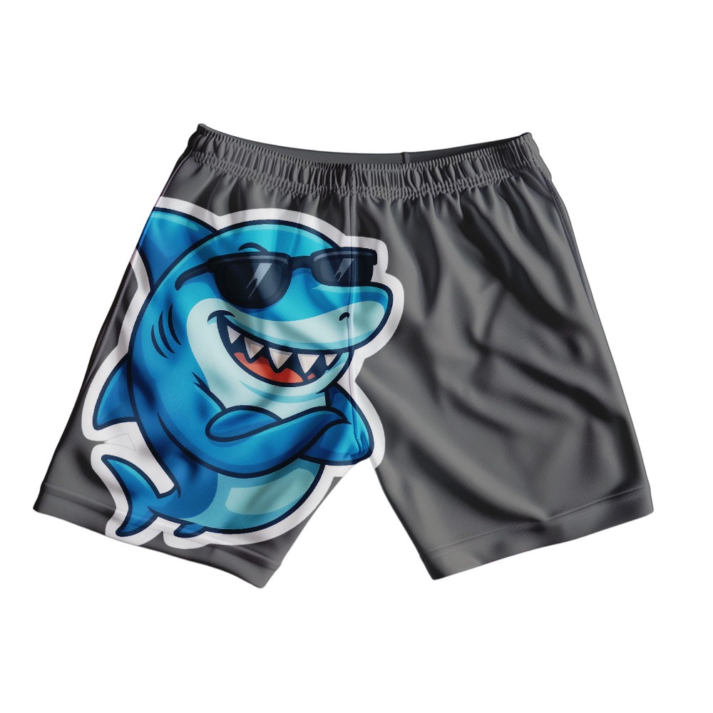 Shark Shorts for Kids – Ocean Adventure Graphic Cotton Shorts