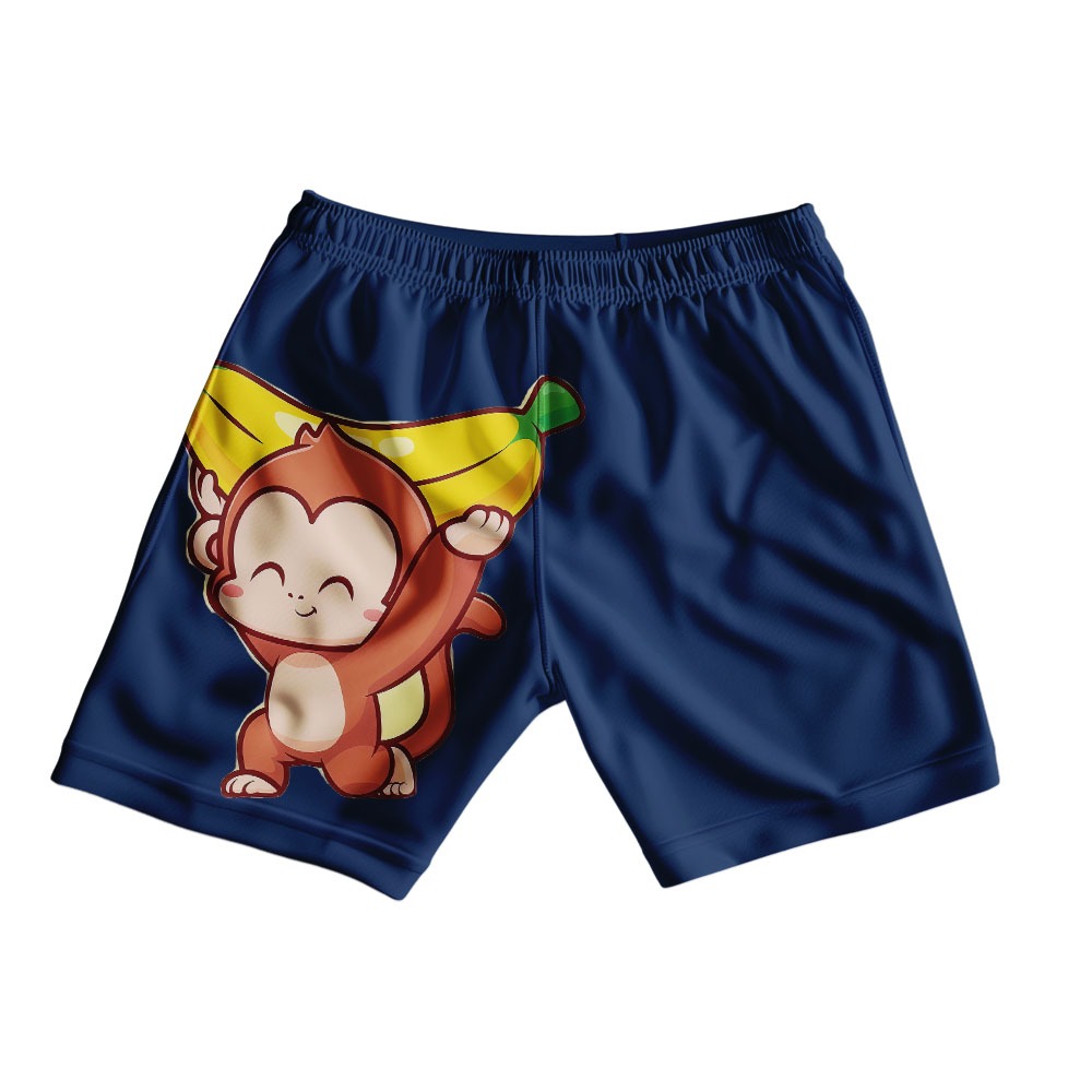 Monkey Shorts for Kids – Cute Animal Graphic Cotton Shorts