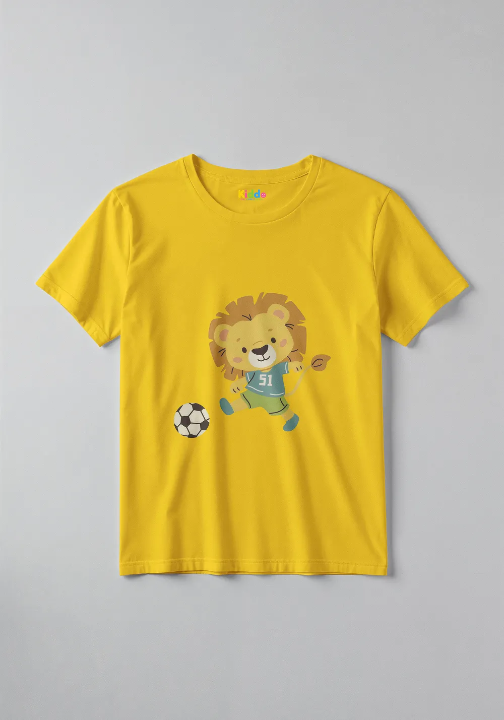 Lion Football Champion Tee – Kids Sports Graphic T-Shirt