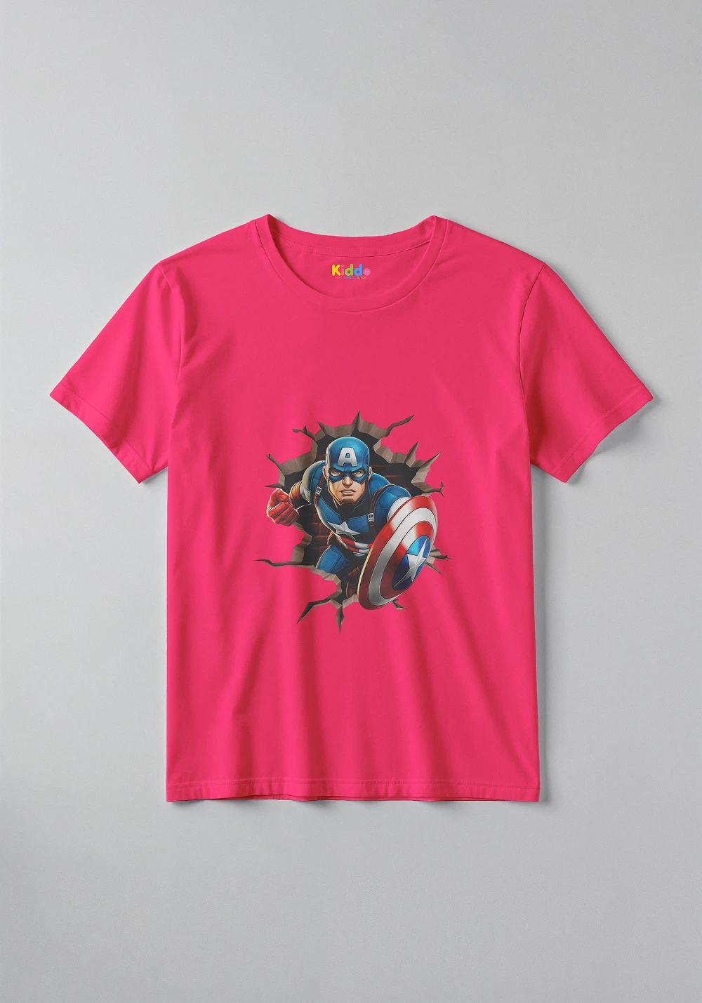 Captain America Hero Kids Graphic T-Shirt – Superhero Marvel Style Tee for Boys & Girls