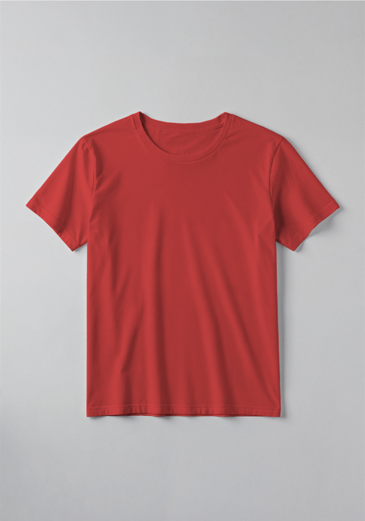 Kids Classic Red Solid Cotton T-Shirt – Soft & Comfortable Everyday Tee