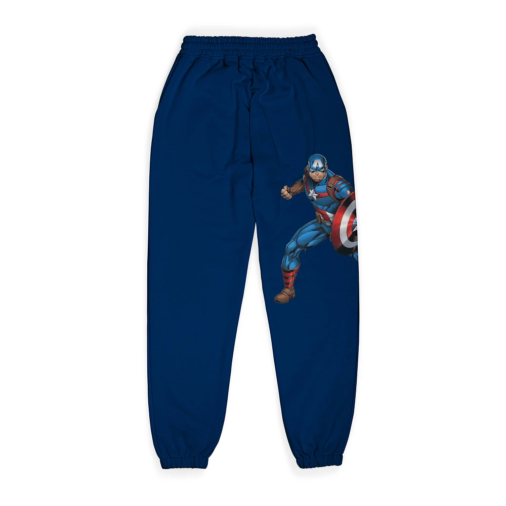 Captain America Joggers for Kids – Marvel Superhero Cotton Jogger Pants