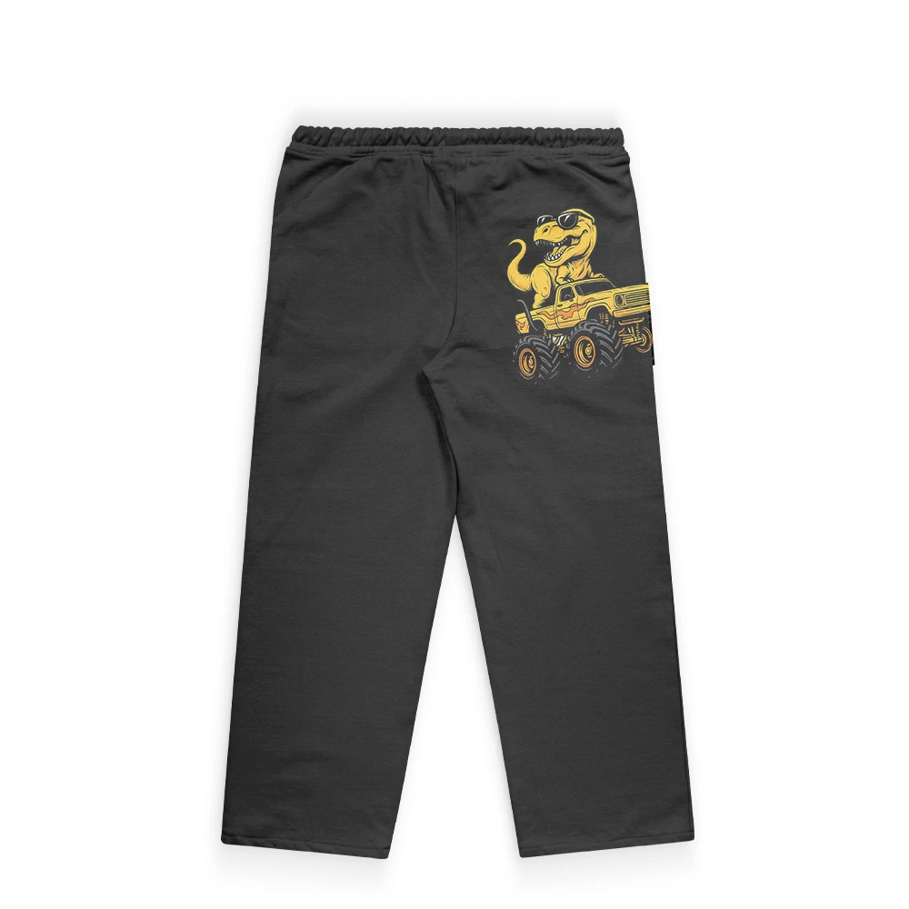 Dinosaur Vehicle Trouser for Kids – Fun Graphic Cotton Trousers