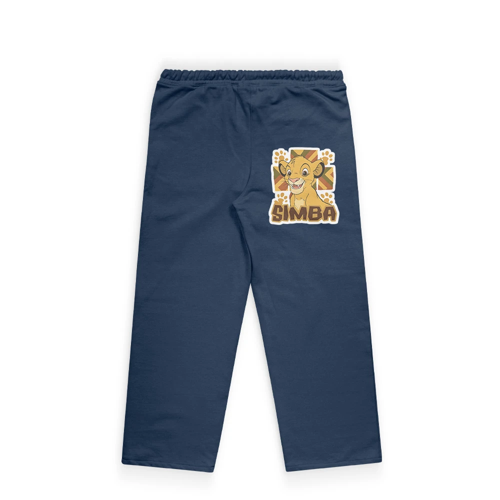 Simba Trousers for Kids – Lion Character Graphic Cotton Trousers